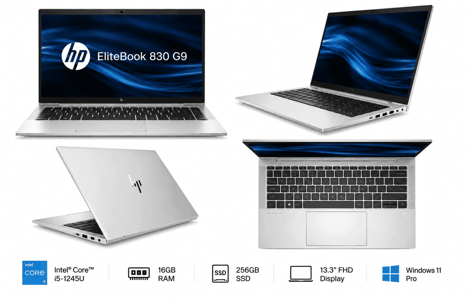 HP EliteBook 830 G9 – Intel Core i5 12th Gen, 16GB RAM, 13.3" Display thumbnail 2